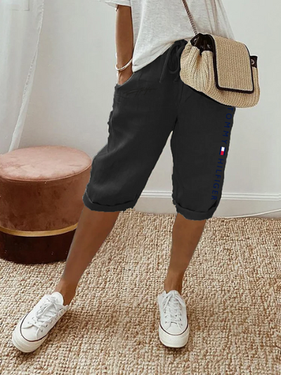 Pantaloncini corti in cotone da donna