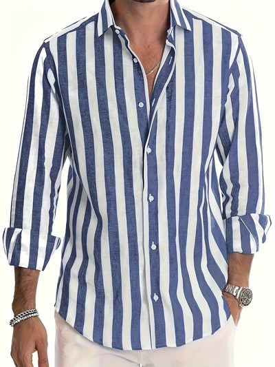 Harold - Camicia a Maniche Lunghe a Strisce Moderne