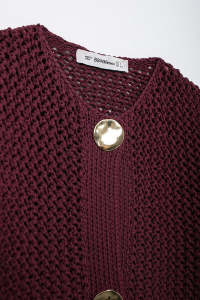 Jean - Giacca Tricot Vintage con Bottoni da Donna