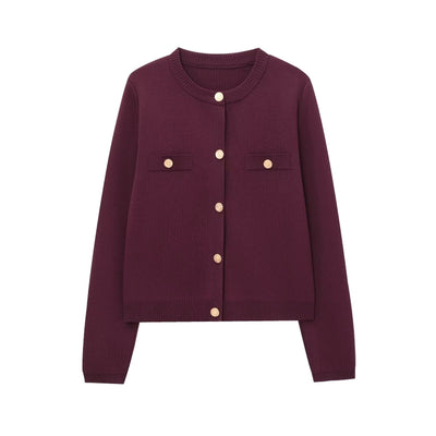 Vera - Cardigan Slim-Fit Chic Dorato