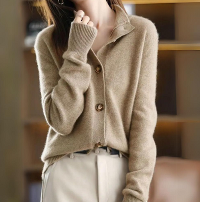 Danielle - Cardigan classico con bottoni per un look elegante